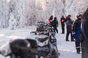 2 Hours Snowmobile Safari to the Levi Nature - Out onto frozen lakes, swamps, and snowy forest roads