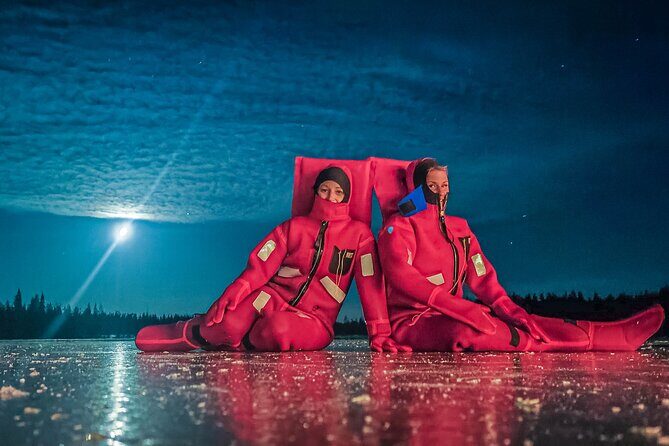Aurora Arctic Ice Floating in Rovaniemi, Small-group - Suit-Up, Safety Talk, and the Icy Hole Entry