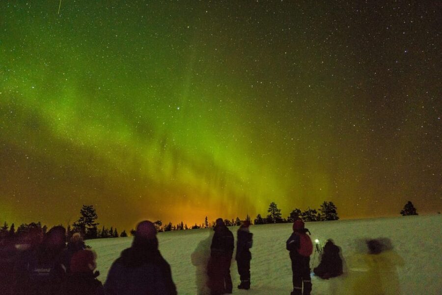 Auroras Northern Lights in Saariselka - Tepee Time, Barbecue, and Stories by Living Fire