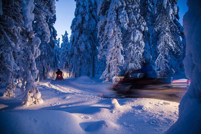 Evening Escape - Snowmobile safari and campfire in Rovaniemi - Aurora Borealis expectations: you’re hunting, not watching TV