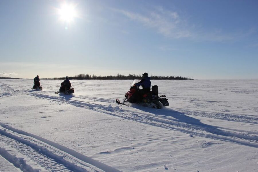 From Rovaniemi: Guided Lapland Snowmobile Adventure - What you wear: thermal overall, helmet, balaclava, and real comfort