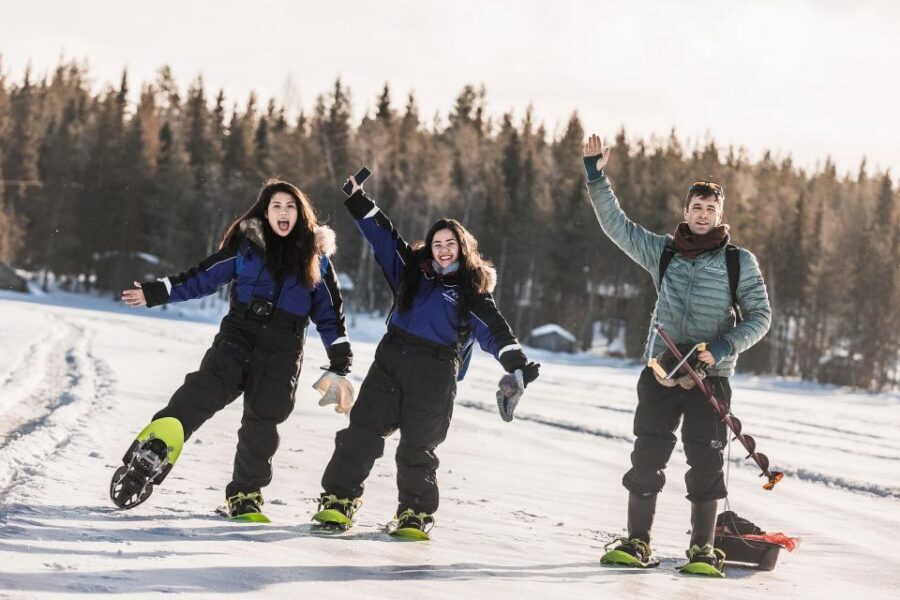 From Rovaniemi: Snowshoeing and Ice Fishing Tour - Arctic Circle Snowshoeing and Ice Fishing: The Quick Promise