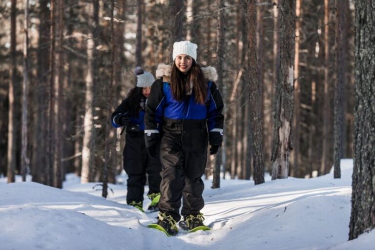 From Rovaniemi: Snowshoeing and Ice Fishing Tour - From Rovaniemi to the Arctic Circle Lake in Just 4 Hours
