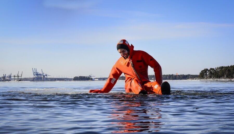 Helsinki: Floating Experience in a Survival Suit - Sliding Into the Baltic: What This 1.5-Hour Float Feels Like