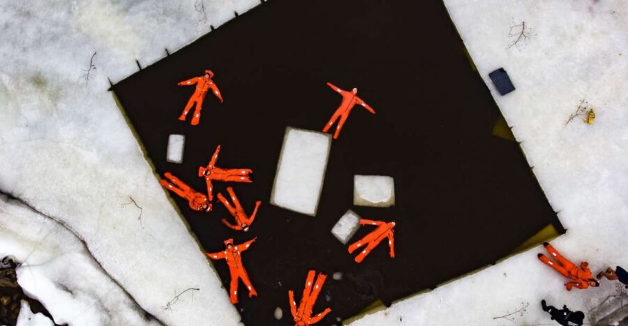 Helsinki: Floating Experience in a Survival Suit - The Survival Suit Setup: Warm, Dry, and Slightly Wobbly
