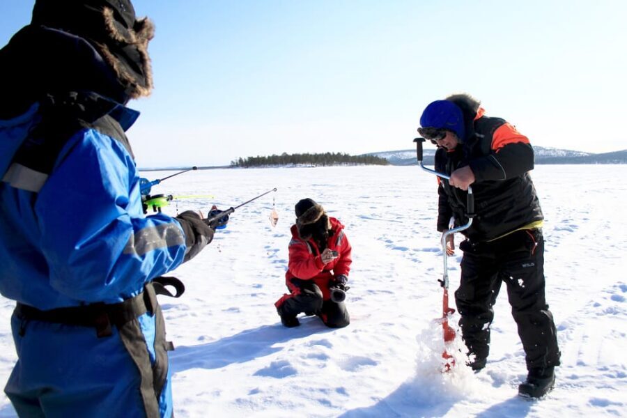 Ivalo: Ice Fishing Tour to Lake Inari, Reindeers & Lunch - The Island After the Ice: Tina and Tapio’s Teepees and Reindeers