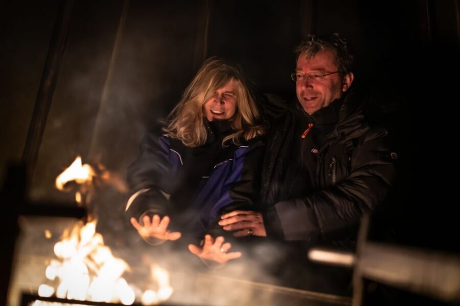 Ivalo: Lake Inari Northern Lights Tour w/ Reindeer & Dinner - Tina and Tapio’s island: teepees, a cottage, and a calmer kind of night