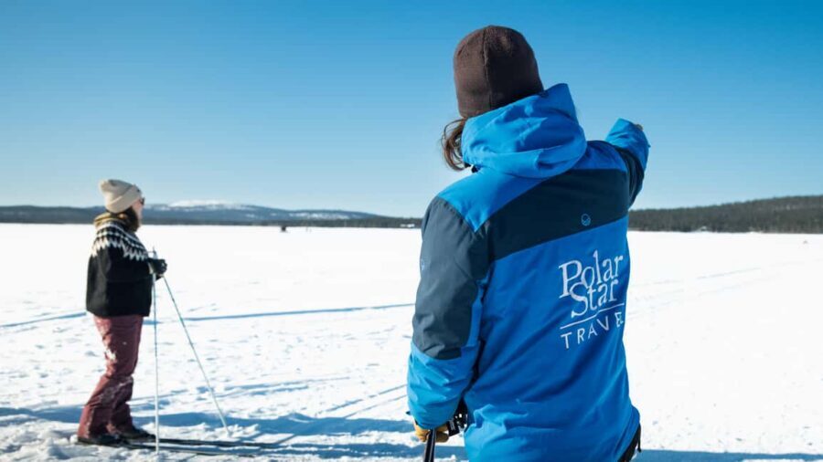 Kittilä: Lapland Levi Cross-country Skiing for Beginners - The hot juice and snack break that keeps the lesson moving