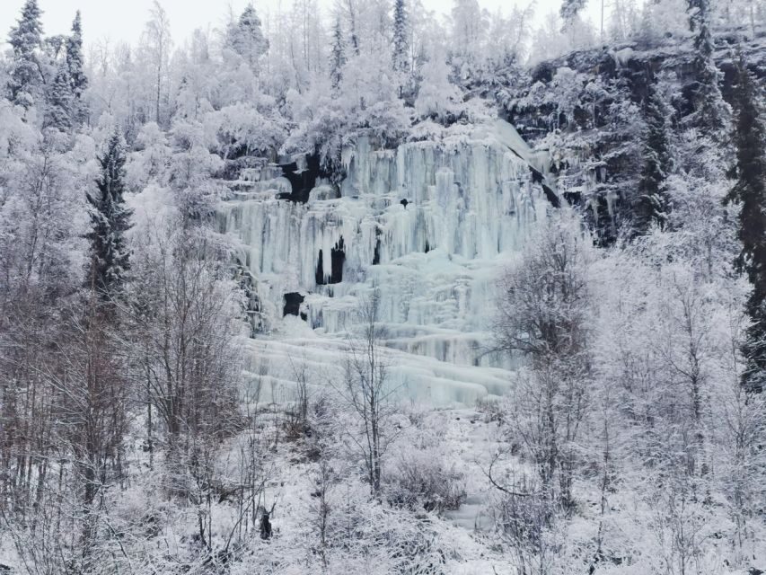 Korouoma Canyon Frozen Waterfalls Hike & Private Teepee BBQ - The guided walk through Korouoma: safety first, facts all the way