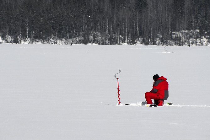 Lakeside Sauna Trip with Ice Fishing and Ice Swimming - Ice Fishing on an Actual Finnish Lake: What the Guide Has You Do