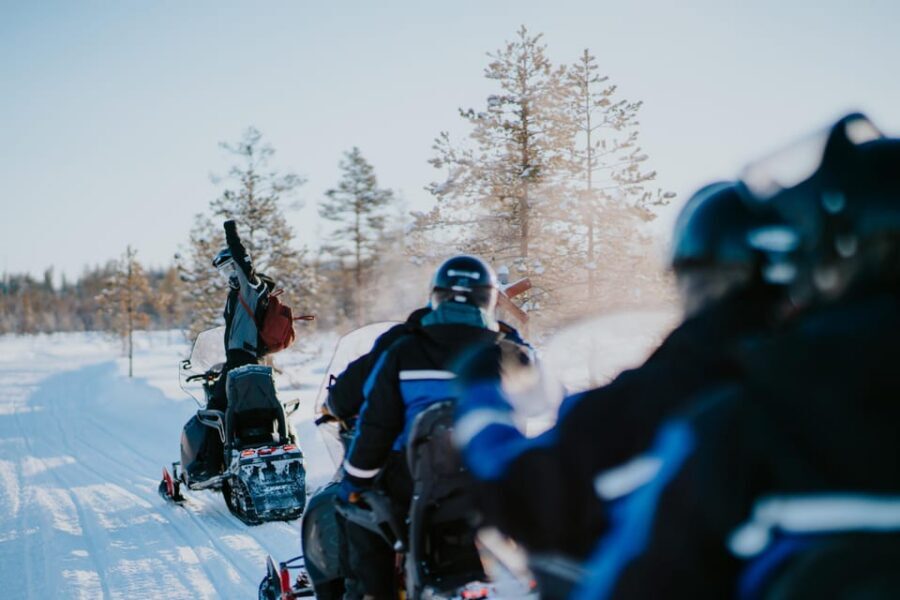 Levi: Husky and Reindeer Farm Visit with Snowmobiling - Huskies in Action: The 500m Alaskan Husky Sled Ride