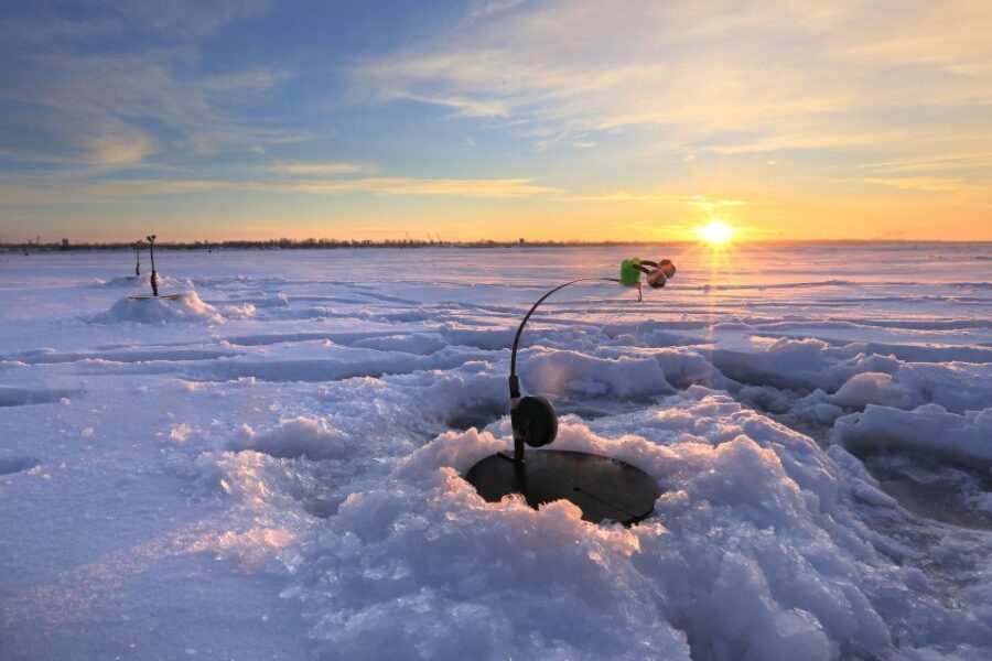 Levi: Ice Fishing by Snowmobile - Levi ice fishing by snowmobile: why it feels like the real Lapland version