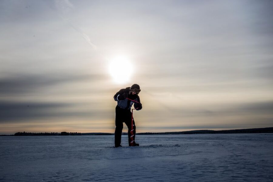 Levi: Ice Fishing on a Frozen Lake - Should You Book Levi Ice Fishing With Beyond Arctic?