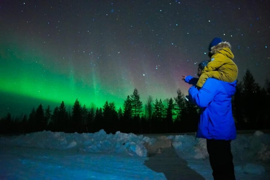 Levi: Northern Lights Tour with Guaranteed Sightings - Entering Levi: pickup, the small group, and your heated 2025 4×4