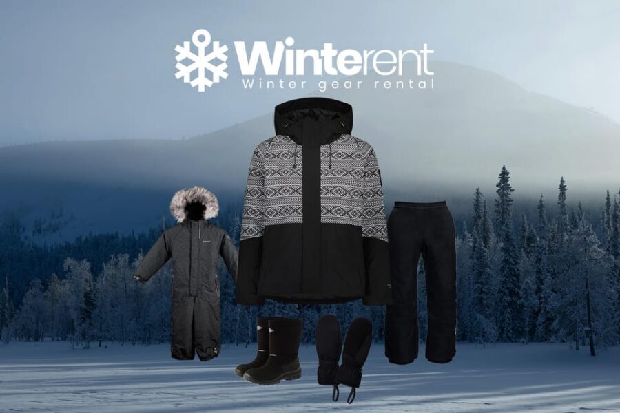 Levi: Rent Winter Clothing Sets - What you actually get: jacket, trousers, mittens, snow boots