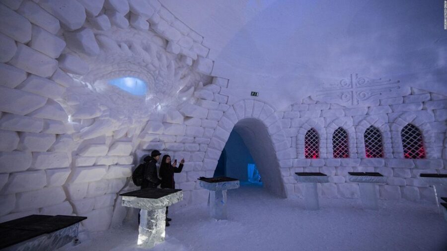 Levi: Snow Village Guided Tour - The Ice Hotel and Chapel: your main wow factor