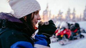 Levi: Snowmobile Safari to the Levi Nature - Meet at Myllyjoentie 2 and get ready without guesswork