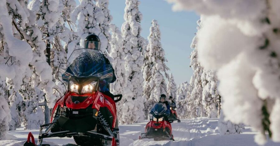 Levi: Snowmobile Safari to the Levi Nature - Family-friendly pacing: kids ride in the sled, not on the handlebars