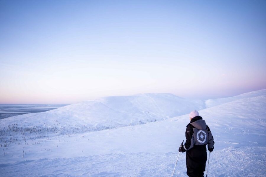 Levi: Snowshoe Adventure in the Wilderness - From Sirkka pickup to a chosen nature site by minivan