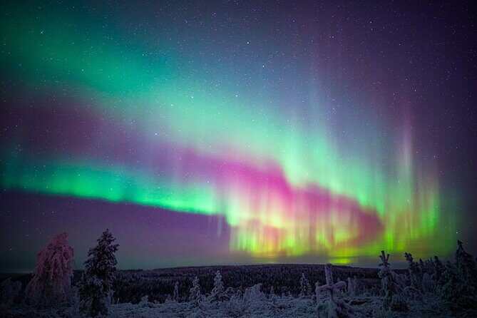 Night Snowshoeing Adventure under the Northern Lights - Midway Campfire Warm-Up: How the Fire-Making Part Changes the Night