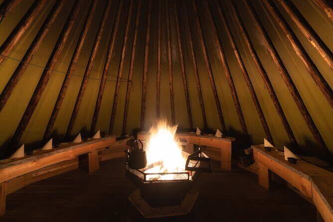 Northern lights tour to Lake Inari from Ivalo, Reindeers & Dinner - Reindeer time: meet them, feed them, and keep expectations kind