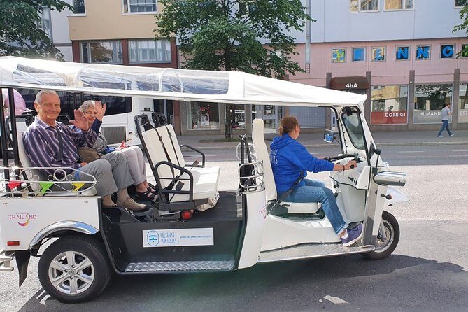 Private TukTuk guided Tour in Helsinki 2,5 hrs - Stop 1: Helsinki Cathedral and the historic center photo window