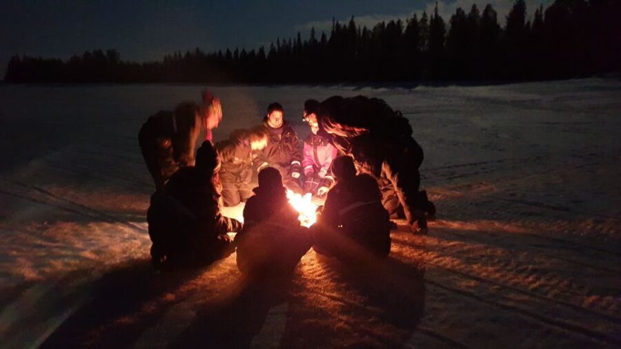 Rovaniemi: Aurora Borealis Snowmobile Safari with Campfire - About Two Hours on the Snowmobiles: Forests, Frozen Lakes, and Real Night Riding