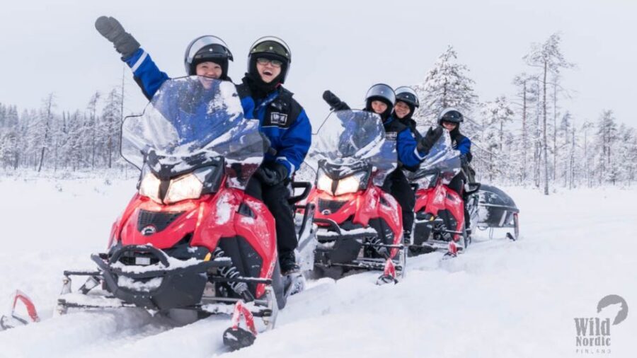 Rovaniemi: Easy Snowmobile Safari - The drive: what 30–40 minutes looks like on a beginner route
