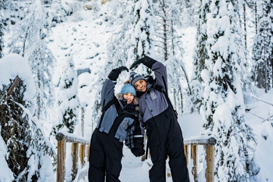 Rovaniemi: Frozen Waterfalls of Korouoma Canyon & Pro Photos - The best views: resting at the top and looking down