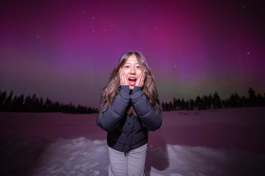 Rovaniemi: Guaranteed Northern Lights Tour with Photos - The viewing spots game: waiting, moving, and sometimes roasting sausages