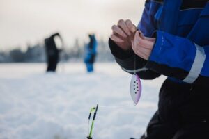Rovaniemi: Ice Fishing & Snowmobile Safari Combo Day - Where you meet: Santa Claus Village Safari House or the city office