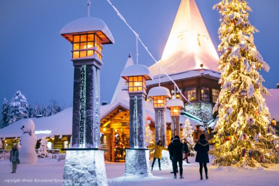 Rovaniemi: Meet Santa Claus, Reindeer Sleigh Ride & Huskies - Hotel pickup, van ride time, and finishing around midday