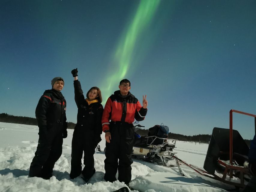 Rovaniemi: Northern Lights Sledge Ride - From pickup points to the snow park: what the start really involves