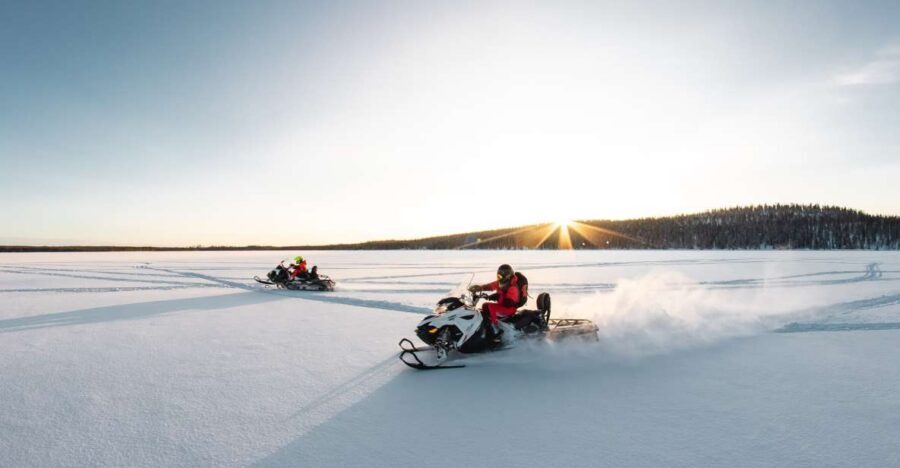 Rovaniemi: Snowmobile and Ice Fishing Adventure with Lunch - Shared Snowmobiles: The Driving Setup You Should Understand First