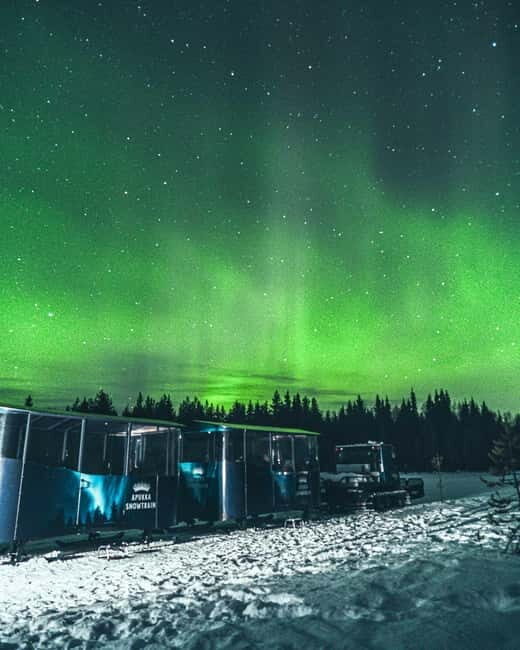 Rovaniemi: Snowtrain to Northern Lights Camp - The heated Snowtrain ride: the easiest way to do Lapland at night