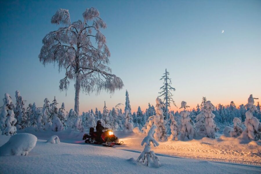 Saariselkä: Evening Snowmobile Tour with Fire & picnic - Northern lights reality check: great chances, no guarantees