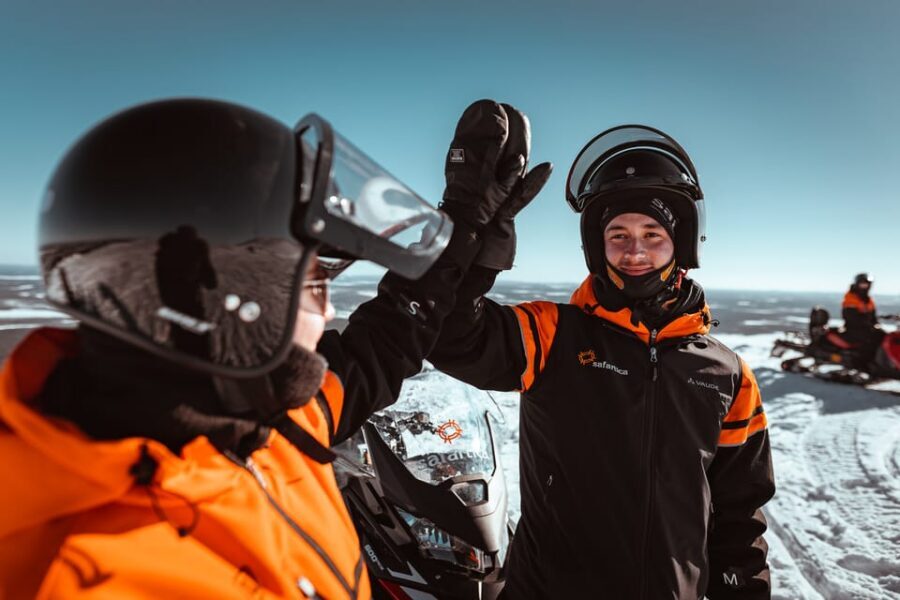 Saariselkä: Snowmobile Ride with Hot Drinks - The Practical Stuff That Can Save Your Comfort