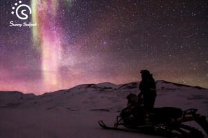 Searching Aurora with Snowmobile - Where You Meet Sunny Safari in Rovaniemi