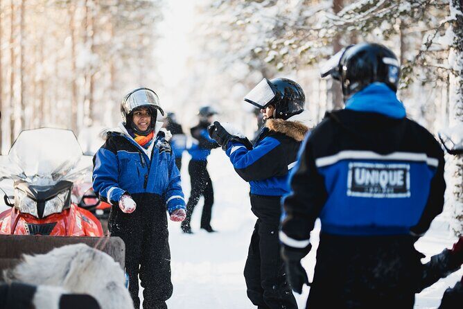 Snowmobile Safari into the Arctic Circle Forest - How the 2-hour ride actually unfolds on snow trails